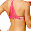 b.tempt'd Pink-Yarrow b.provocative Lace Front-Closure Racerback Bralette