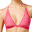 b.tempt'd Pink-Yarrow b.provocative Lace Front-Closure Racerback Bralette
