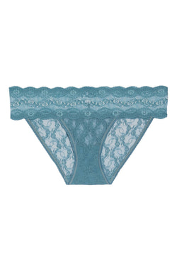 b.tempt'd Smoke Blue Lace Kiss Bikini Brief thumbnail 3