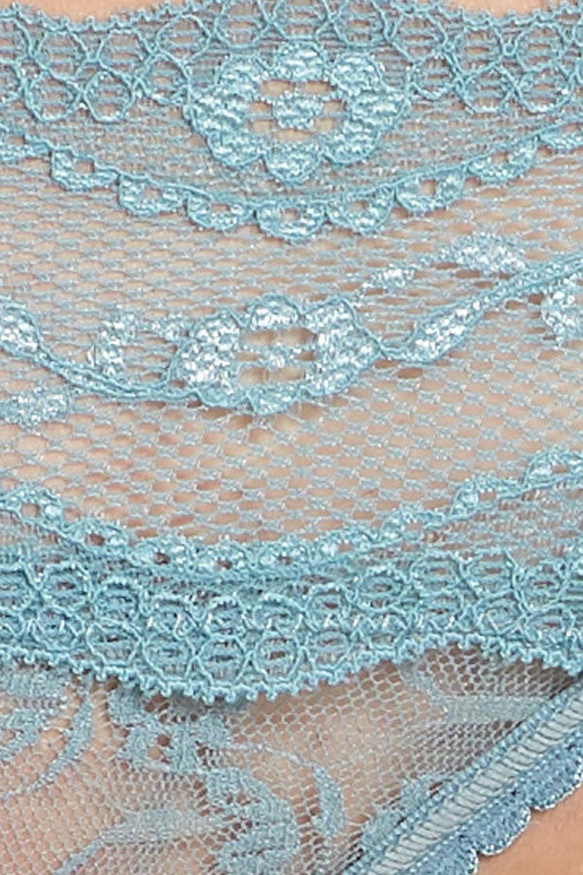 b.tempt'd Smoke Blue Lace Kiss Bikini Brief