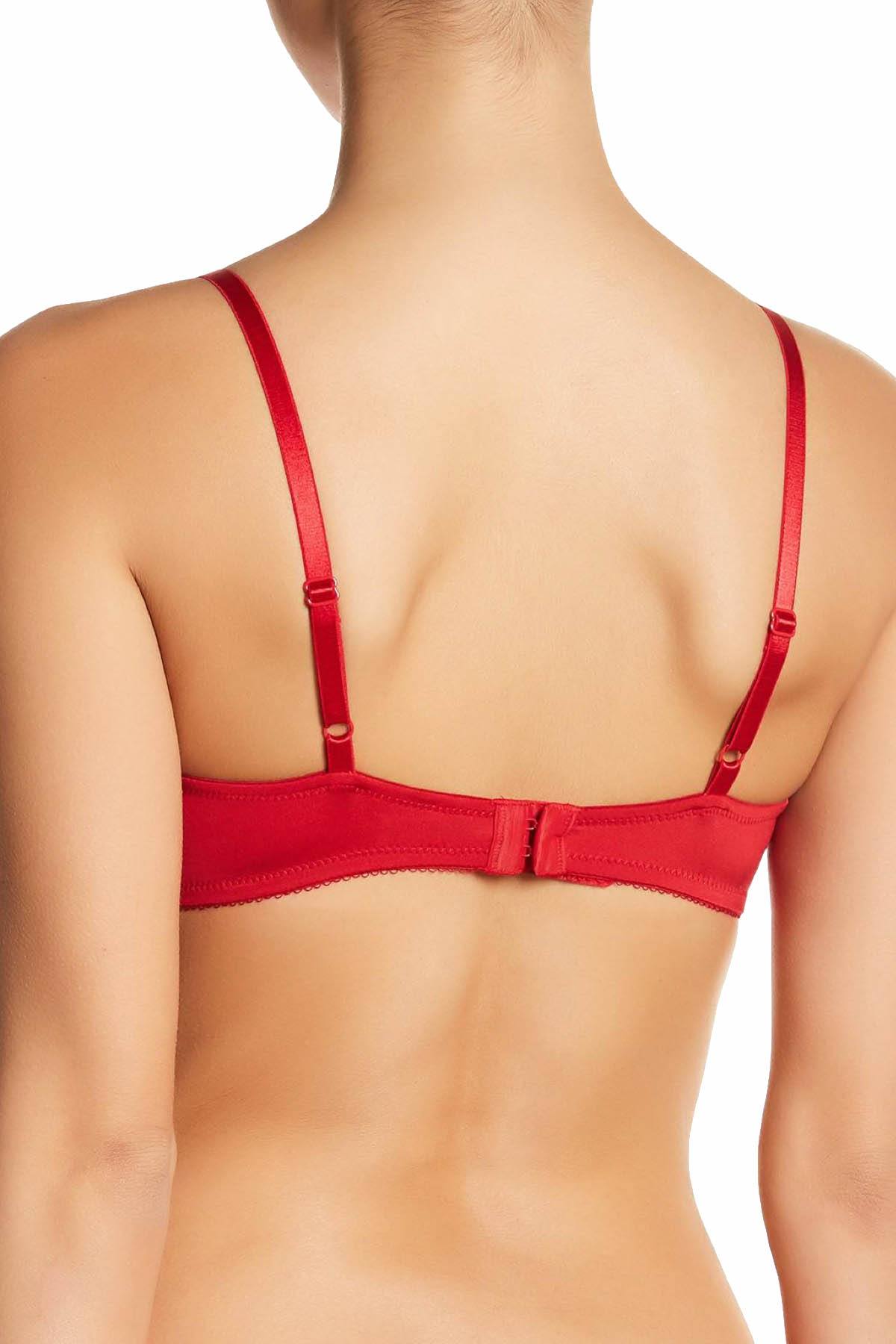 b.tempt'd Tango-Red/Vanilla-Ice b.sultry Balconette Bra