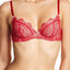 b.tempt'd Tango-Red/Vanilla-Ice b.sultry Balconette Bra