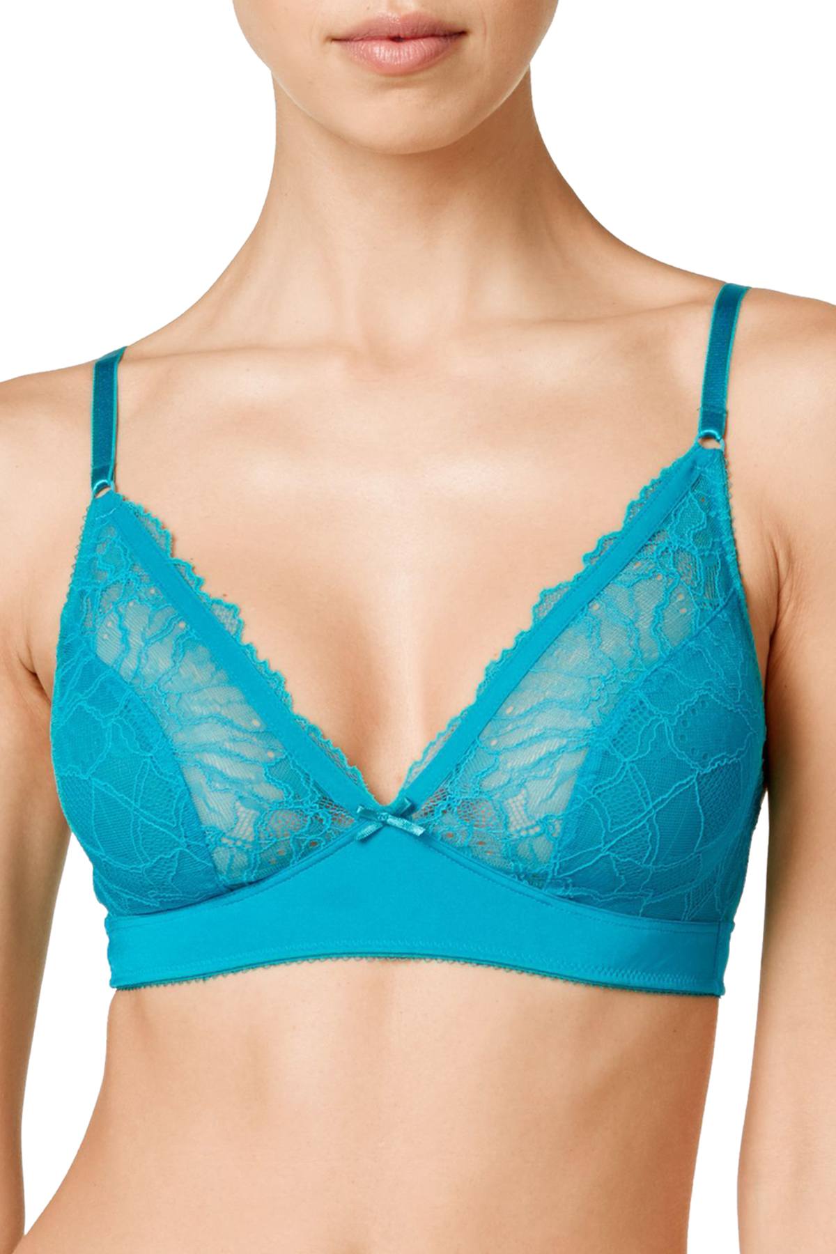 b.tempt'd Tile-Blue b.gorgeous Lace Bralette