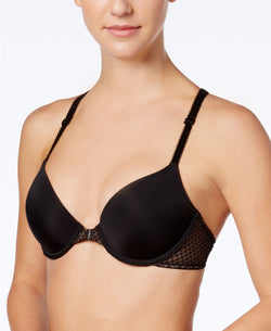 b.tempt'd b.captivating Front Close Racerback Bra in Night Black thumbnail 3