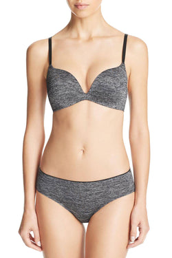 b.tempt'd b.splendid Dark-Grey Wire-Free Push-Up Bra thumbnail 3