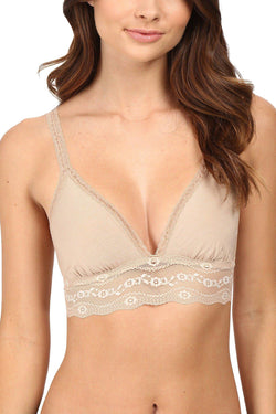 b.temptd Au-Natural b.adorable Modal Lace-Trim Bralette thumbnail 2
