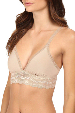 b.temptd Au-Natural b.adorable Modal Lace-Trim Bralette thumbnail 3