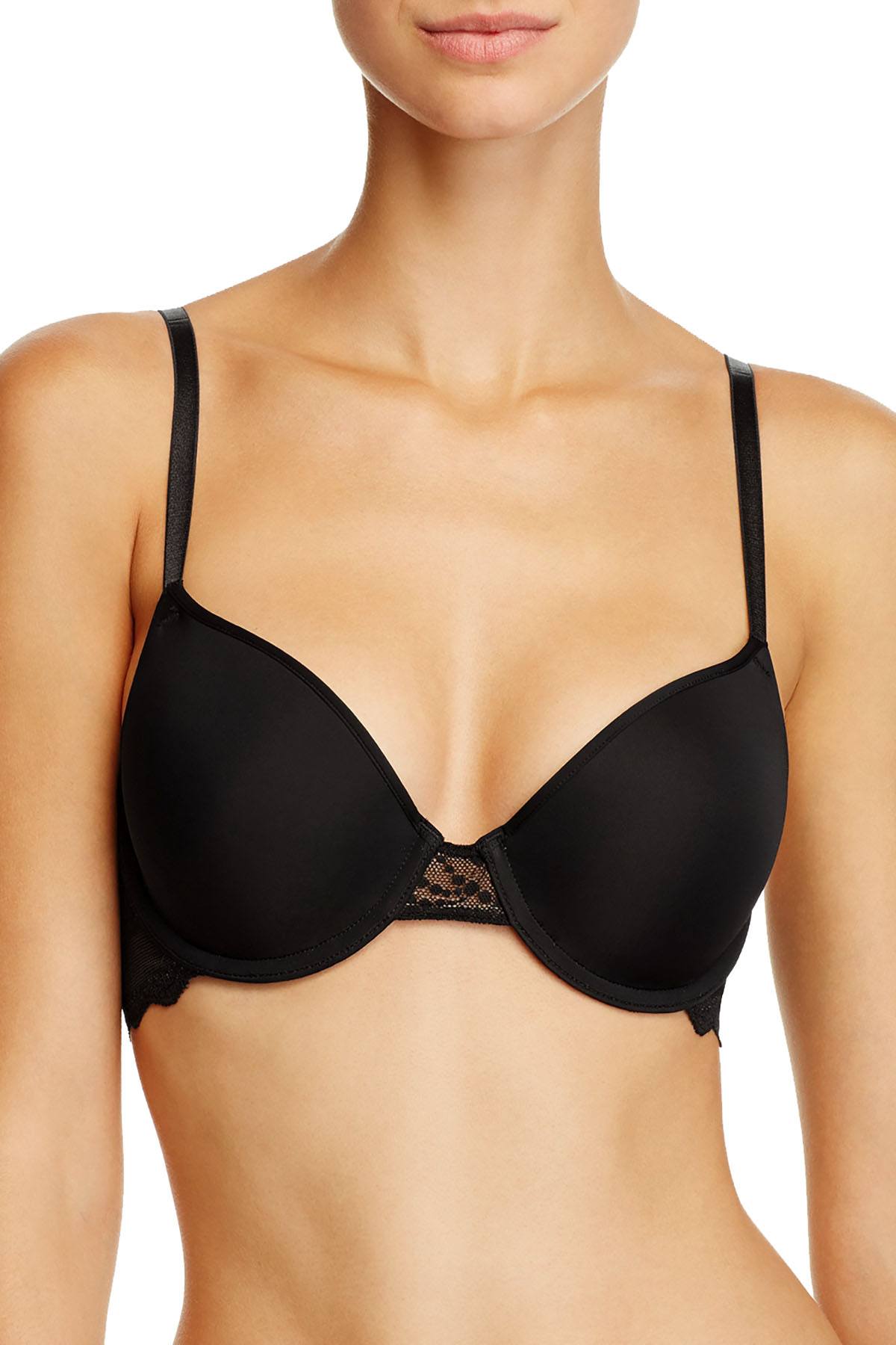 b.temptd Black-Night b.cherished Lace-Wing Contour Bra
