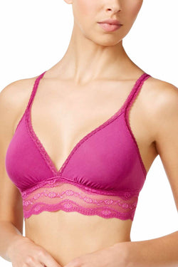b.temptd Wild-Aster b.adorable Modal Lace-Trim Bralette thumbnail 2