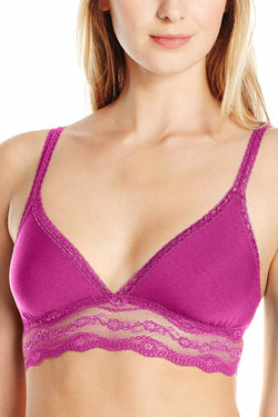 b.temptd Wild-Aster b.adorable Modal Lace-Trim Bralette thumbnail 1