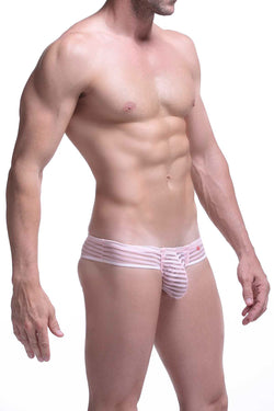 PetitQ Pink Mesh Stripes Micro-Trunk thumbnail 3