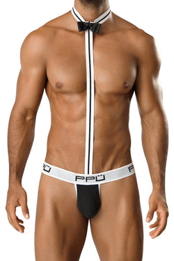 PPU Black & White Jock Harness thumbnail 1