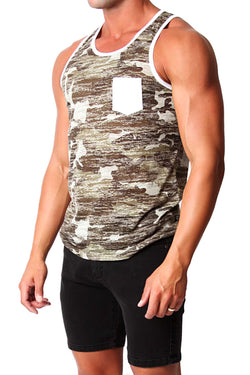 Timoteo Camouflage & White Oceanside Tank thumbnail 2
