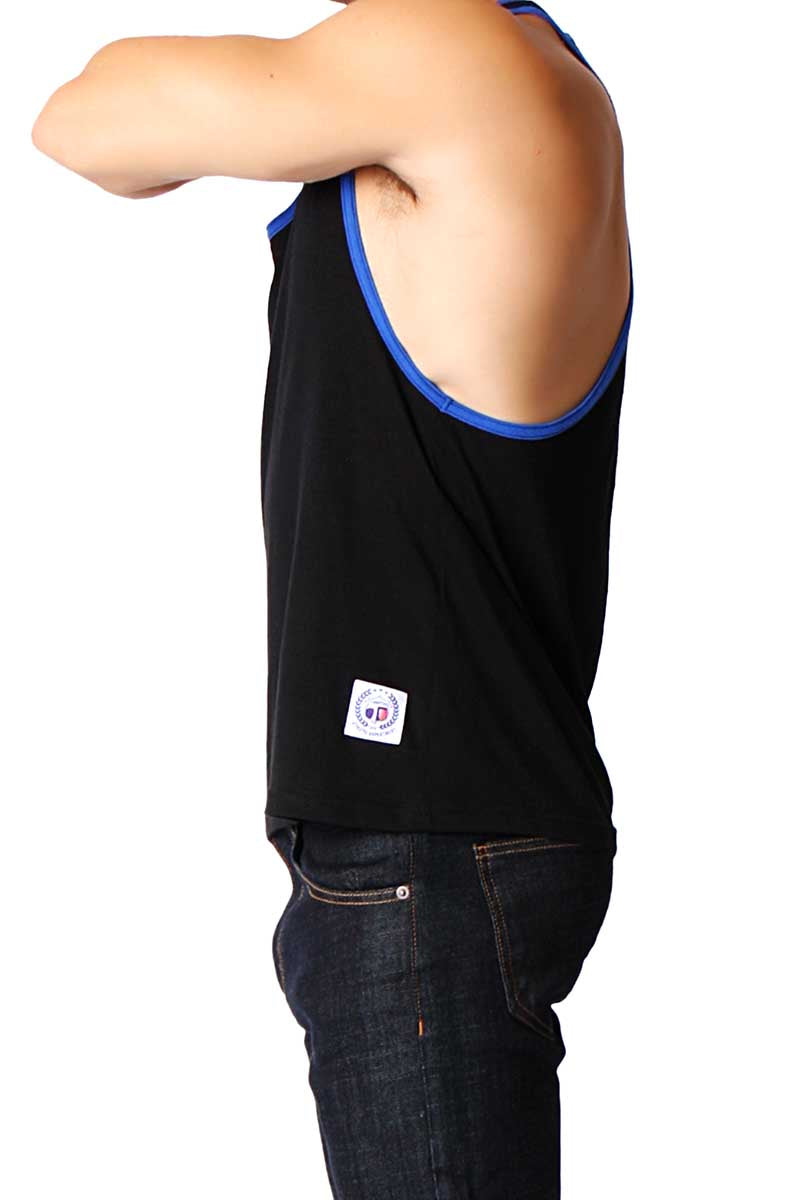 Timoteo Black & Royal Blue Freedom Tank