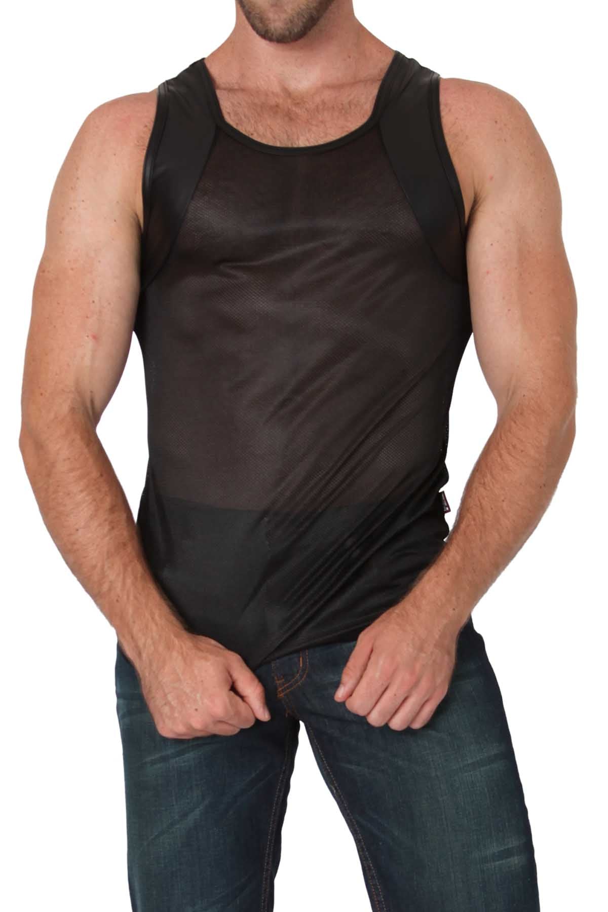 Timoteo Black Covert Harness Tank Top