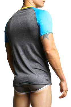 Freedom Reigns Grey & Blue Tee thumbnail 3