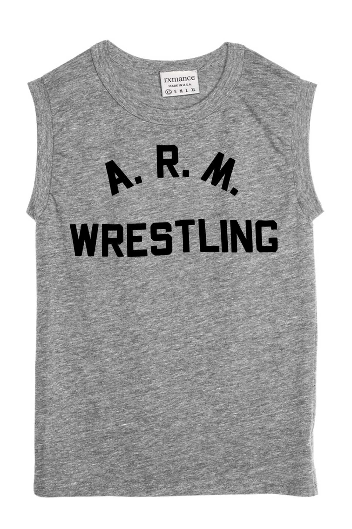 Rxmance Unisex Grey Arm Wrestling Muscle T