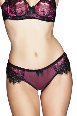 Claudette Neon Pink En Dentelle Bikini thumbnail 3
