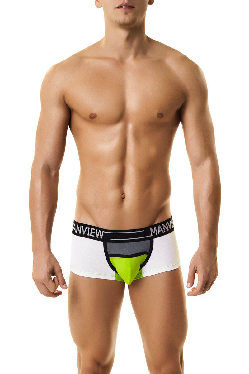 Manview Green & White Campus Class Boxer
