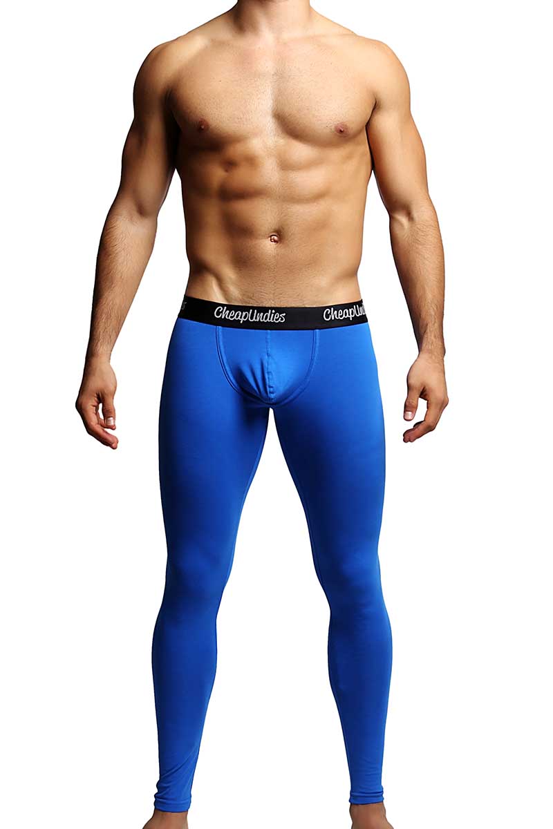 CheapUndies Blue Contour Pouch Long Underwear