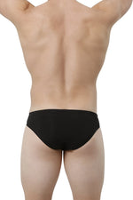 No Limits Black Mesh Panel Brief