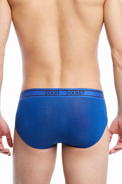 2(X)IST Micro-Print Grid Royal Graphic Modal No-Show Brief thumbnail 2