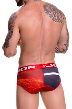 Jor Red Printed Believe Brief thumbnail 2