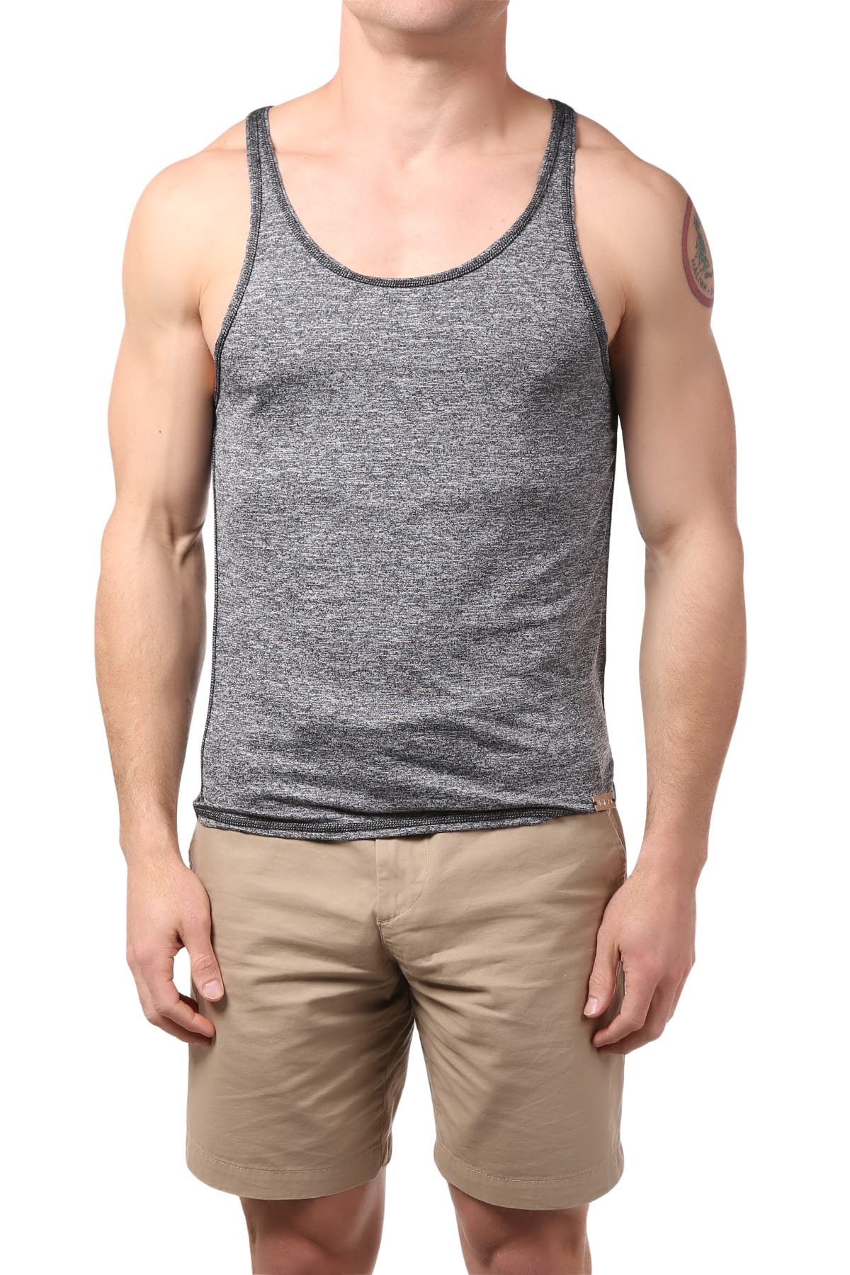 Gigo Grey Fitness Tank Top