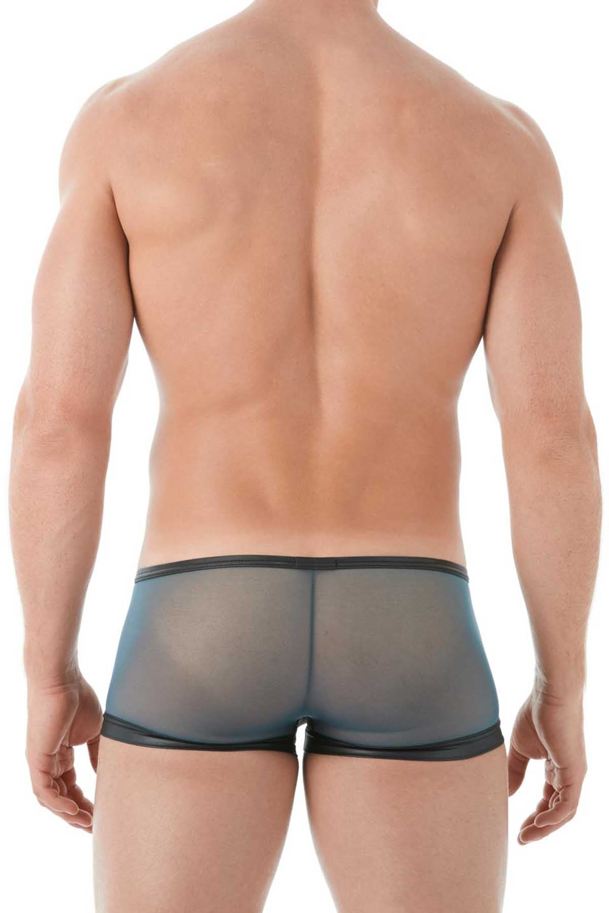 Gregg Homme Blue Break-In Zipper Mesh Boxer Trunk