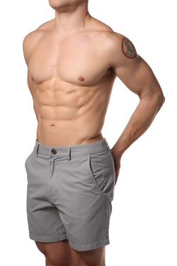 Trend Grey Washed Chino Short thumbnail 3