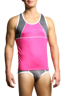Freedom Reigns Fuchsia & Charcoal Tank thumbnail 2