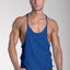 Y.M.L.A. Royal Blue Raw Edge String Tank