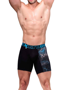 XTREMEN Black/Blue Printed Boxer Brief thumbnail 2