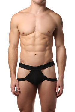 PPÜ Black Striped Jock Thong thumbnail 1