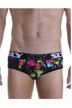 Sly Black Splatter Brief thumbnail 2