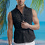 Undergear Black Pearl-Snap Sleeveless Shirt
