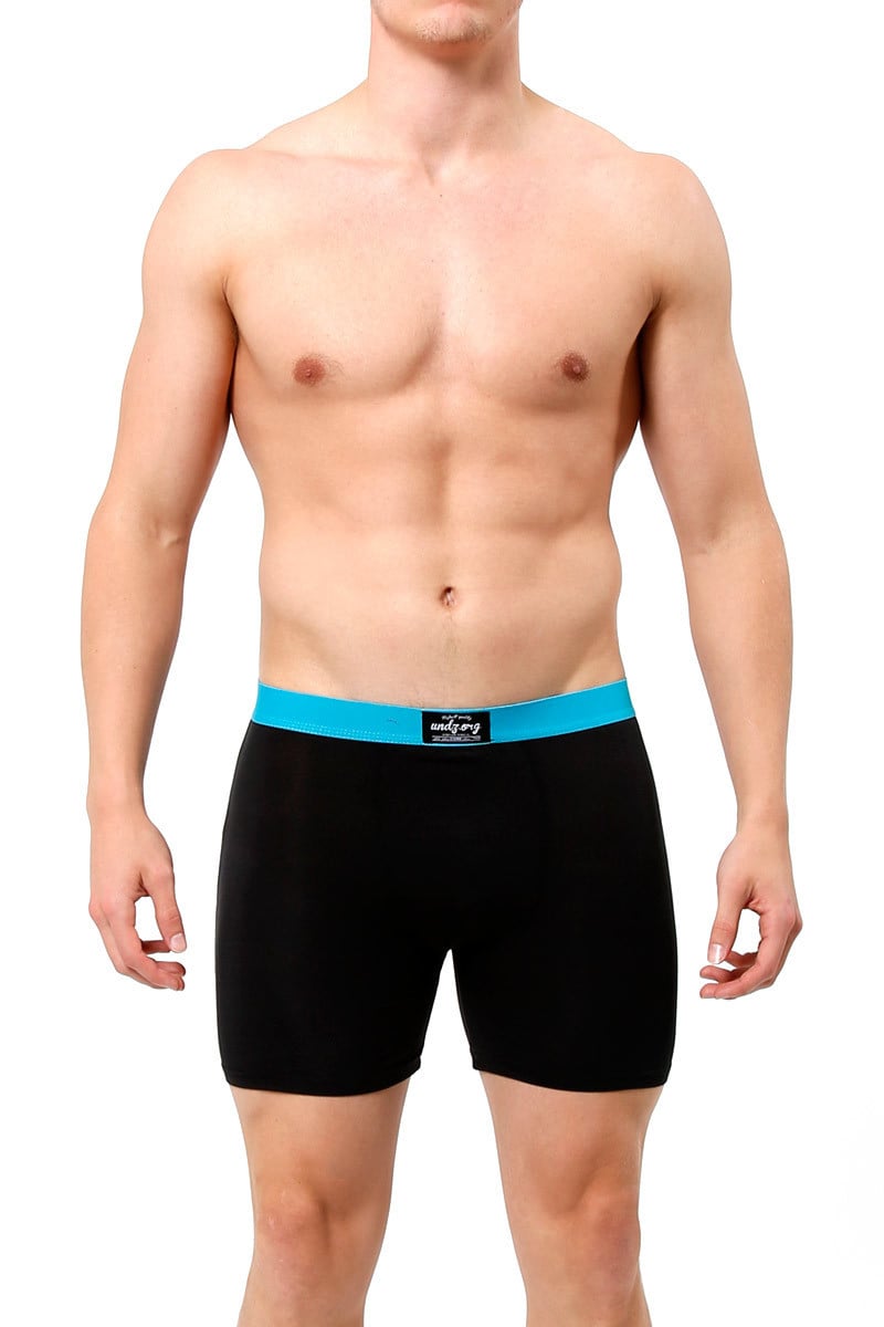 UNDZ Black & Turquoise Modal Boxer Brief