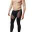 CheapUndies Black Mesh Panel Performance Tight