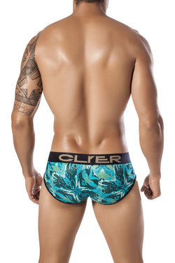Clever Green Natural Snake Piping Brief thumbnail 2