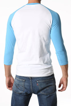 CheapUndies Sky Blue Raglan Shirt thumbnail 4