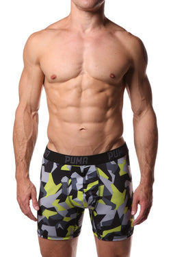 PUMA Green Geometric Boxer Brief thumbnail 1