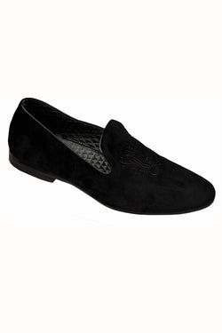 Giorgio Brutini Black Velvet Slipon thumbnail 1