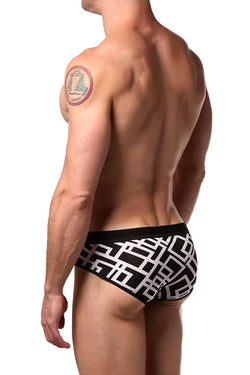 JustinCase Black/White Tetris Brief thumbnail 2
