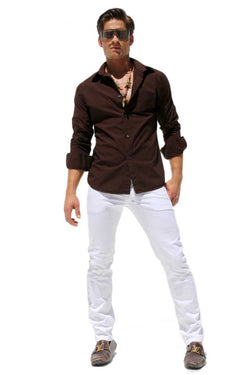 Rufskin Coffee Revolver Button Up thumbnail 1