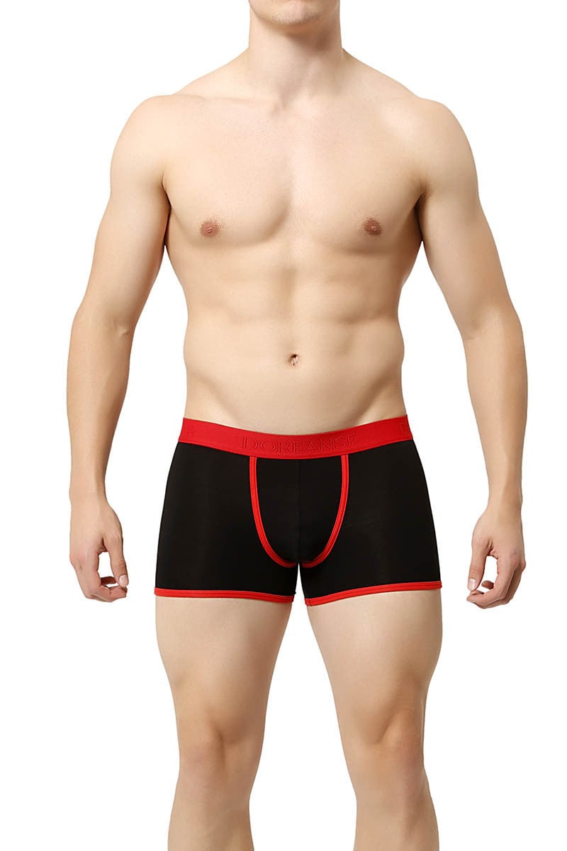 Doreanse Black & Red Contrast Boxer Brief