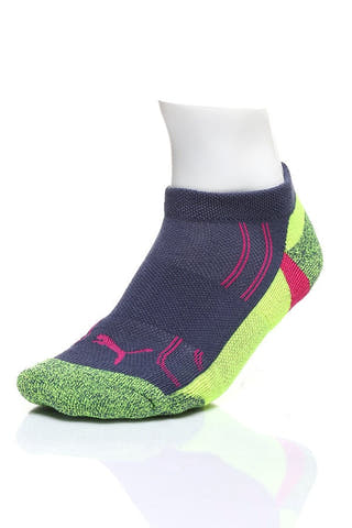 Puma Fluo White & Navy Low-Cut 3-Pack Socks