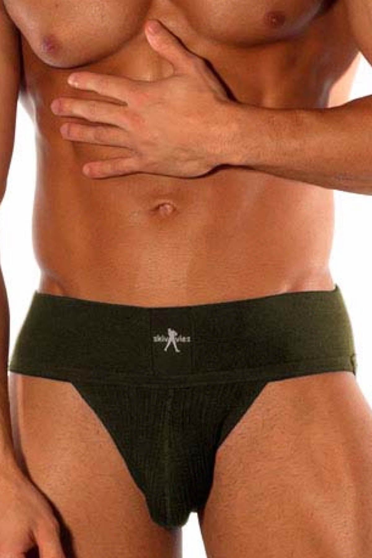 Skivvies Olive Classic 3-inch Jockstrap