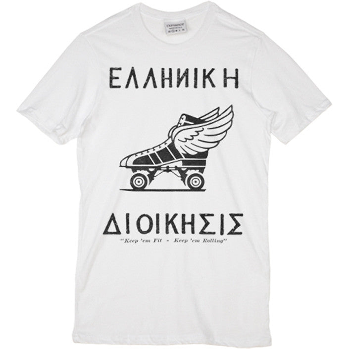 Rxmance White Rolling Crew Tee