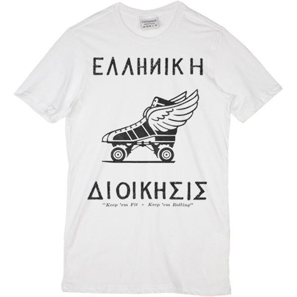 Rxmance White Rolling Crew Tee