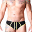 Cell Block 13 Black & Yellow Deviant Lace-Up Jock Brief